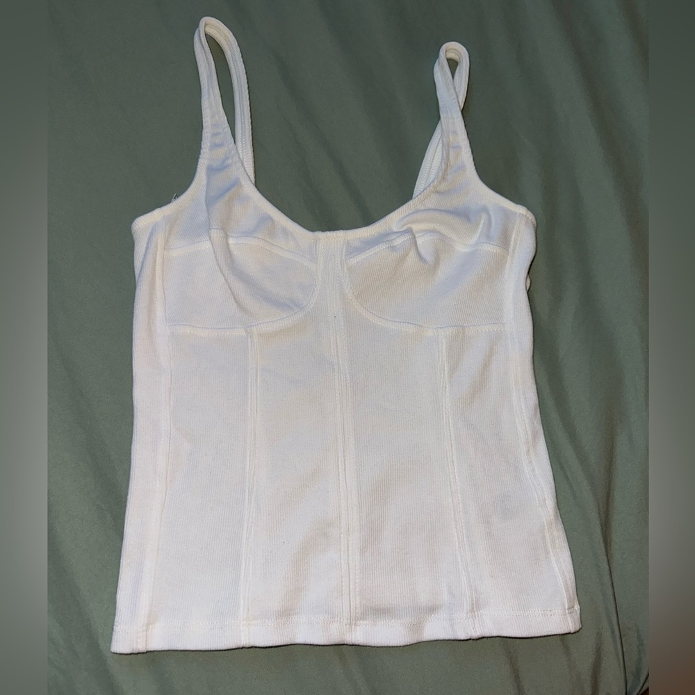 White Corset Tank